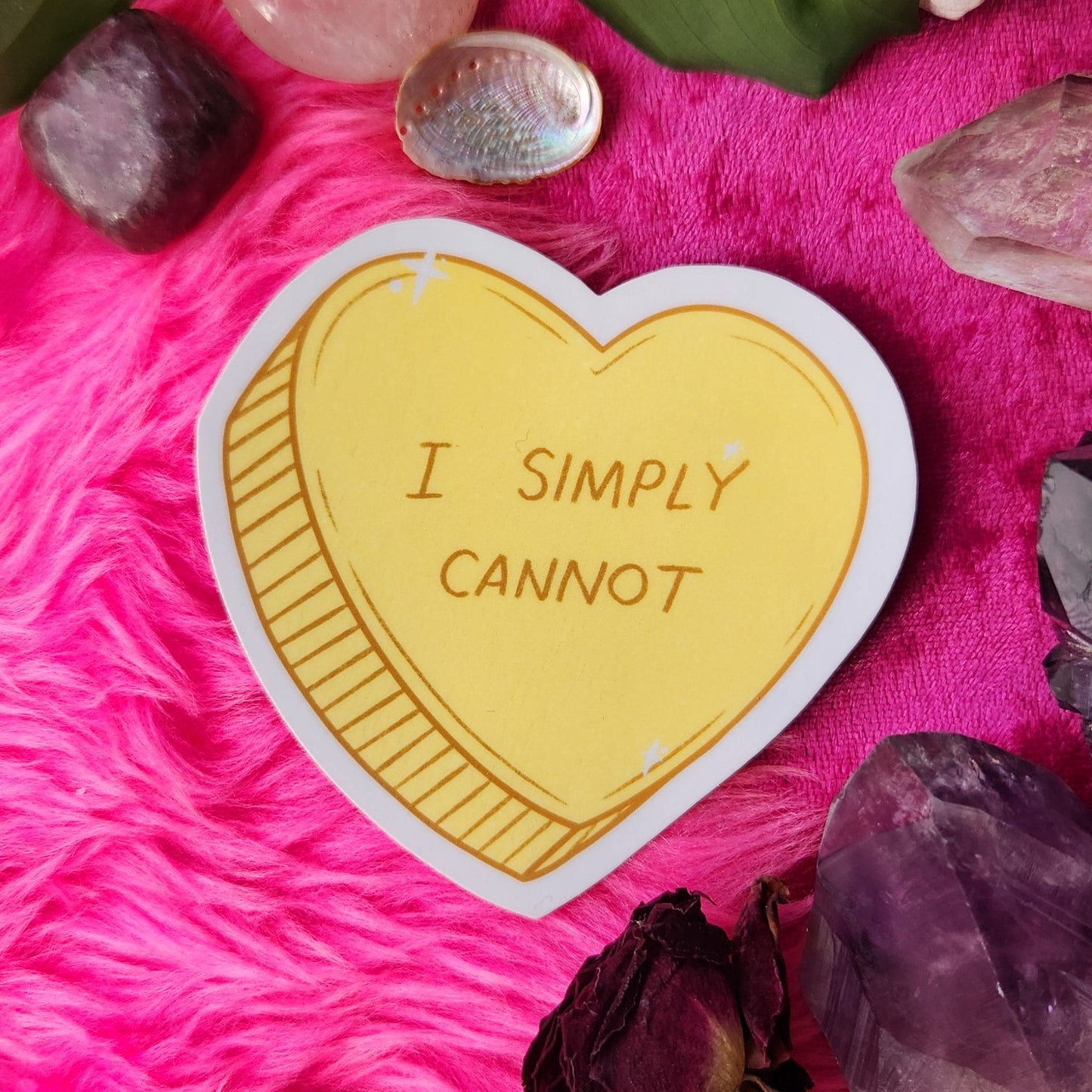 I Simply Cannot - Heart Sticker