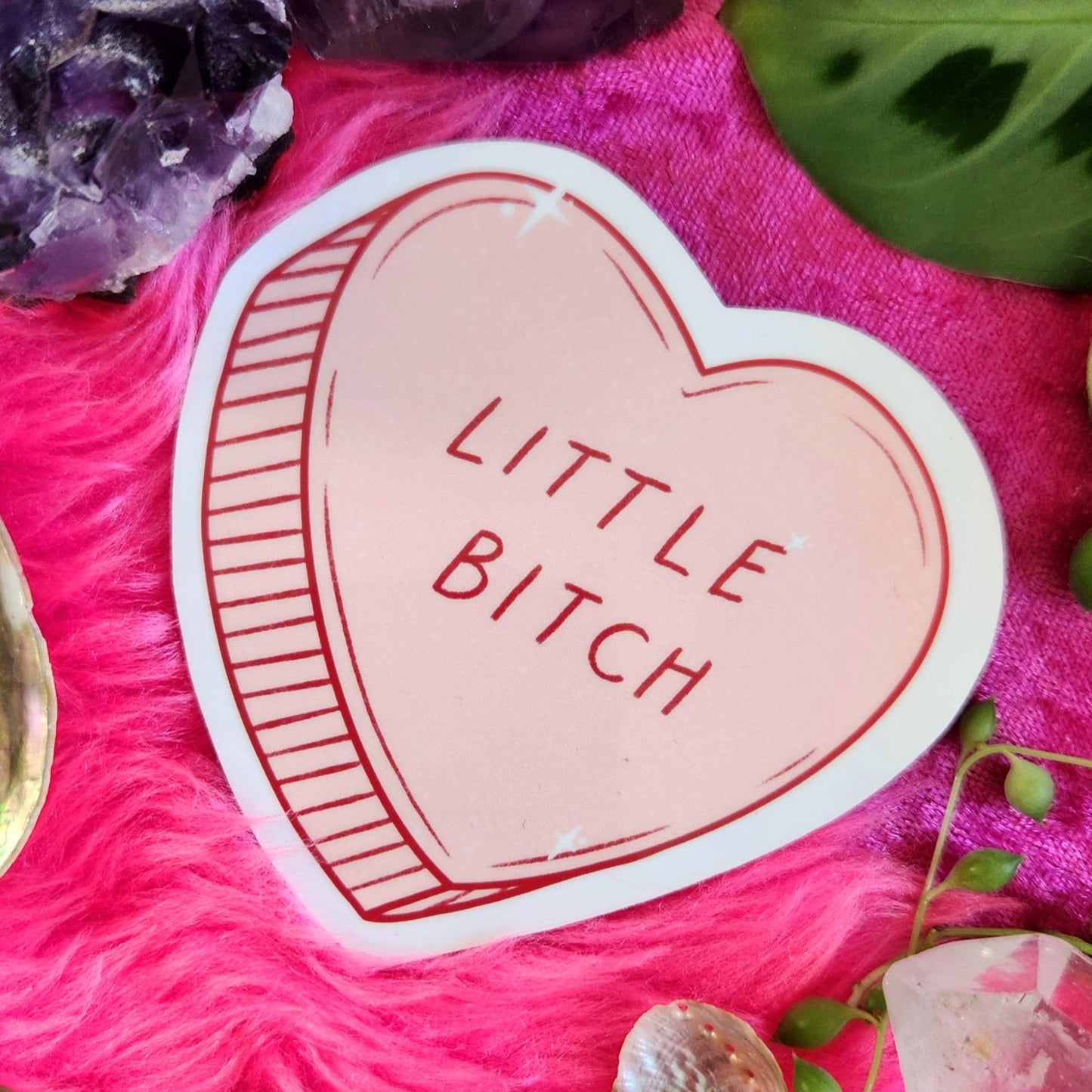 Little Bitch - Heart Sticker