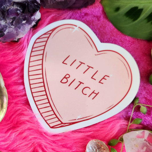 Little Bitch - Heart Sticker