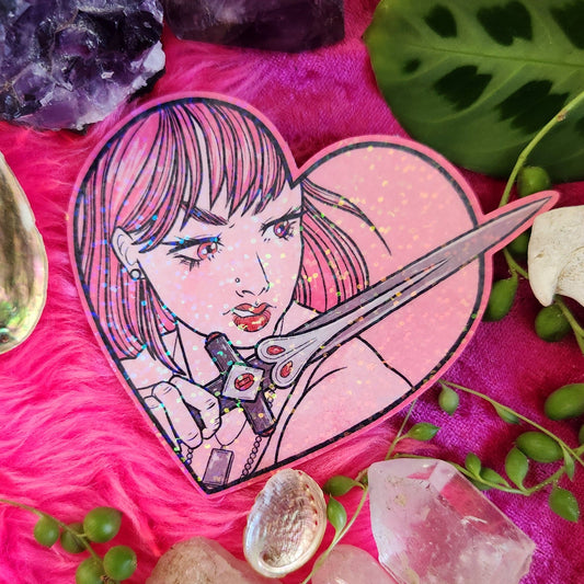 Pink Dagger Hero - Sticker