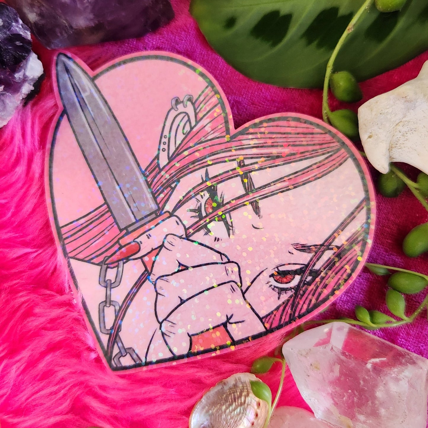 Pink Dagger Villain - Sticker