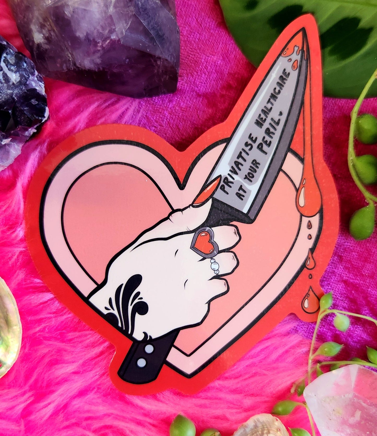 Privatise Healthcare At Your Peril - Sticker
