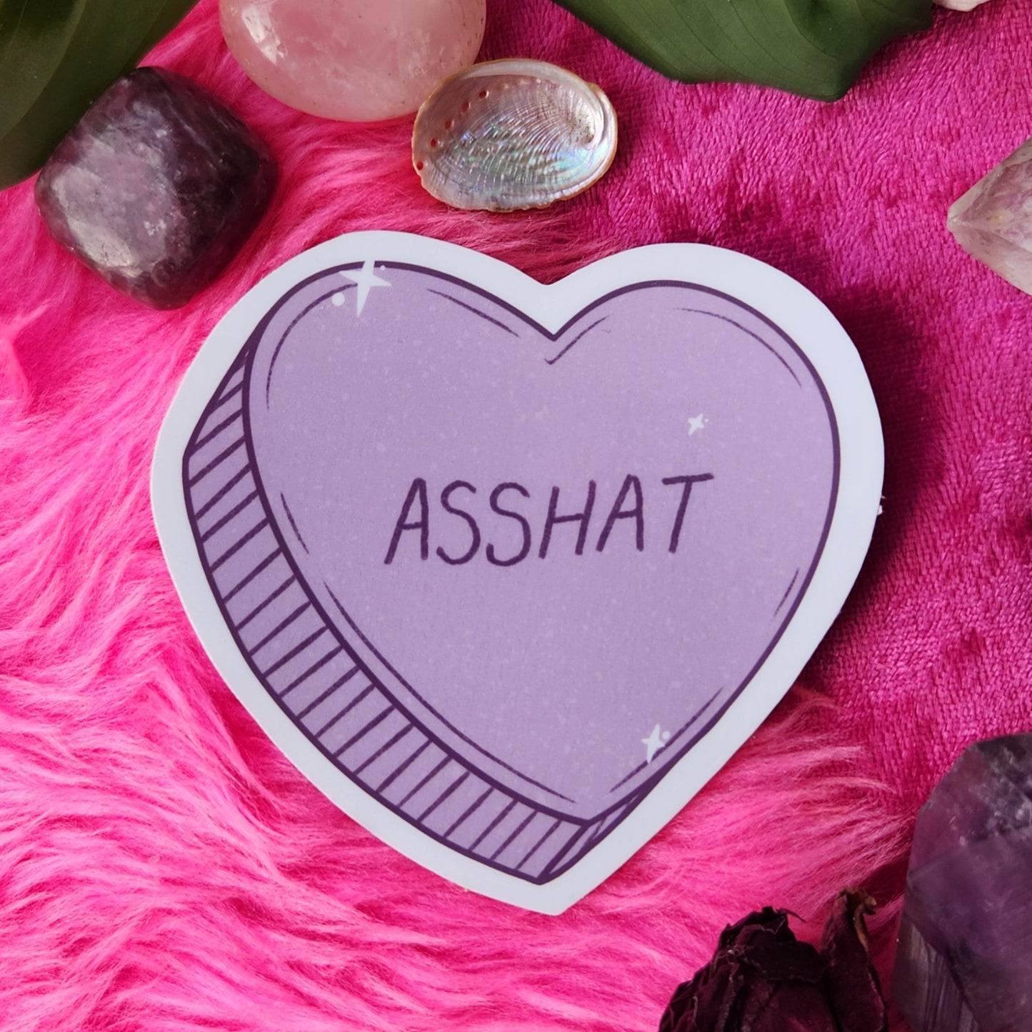 Asshat - Heart Sticker