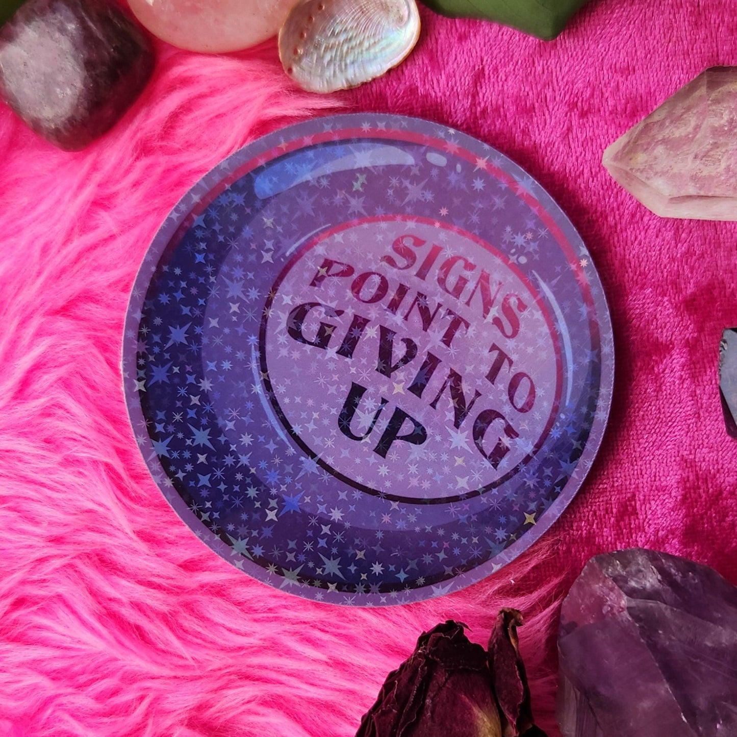 Signs Point to Giving Up - Bad Fortunes Sticker