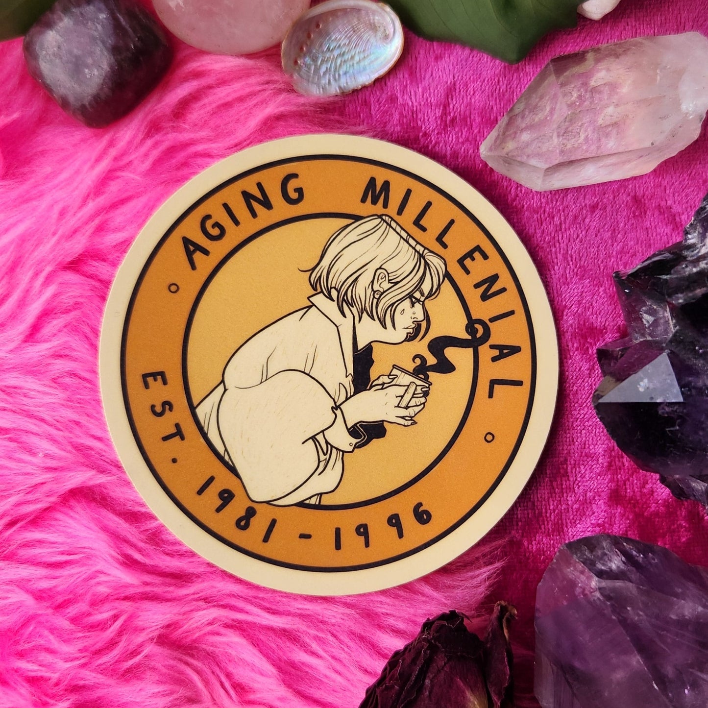 Aging Millenial - Sticker